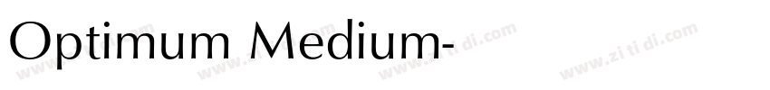 Optimum Medium字体转换